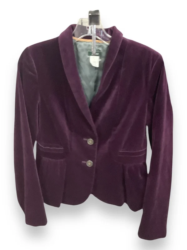 Blazer By J. Crew In Purple, Size: 4 Refined Men's European