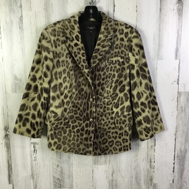 Blazer By Talbots In Animal Print, Size: L Sharp Men's Italian