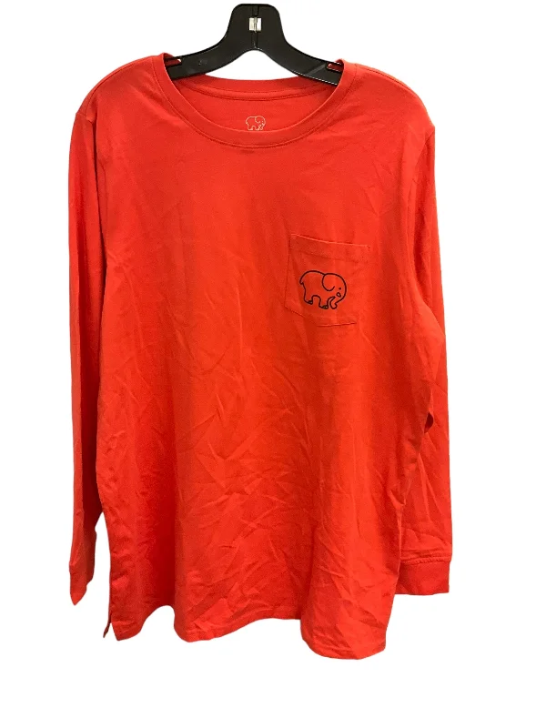 Top Long Sleeve By Ivory Ella In Orange, Size: Xl Sharp Men's Italian