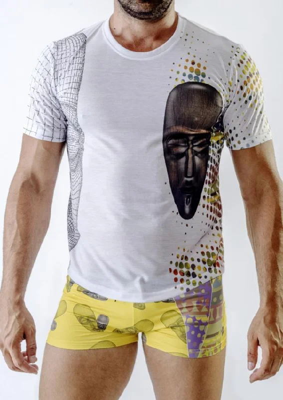 Men T-shirt short sleeve 1712t3 Polished Men's Silk