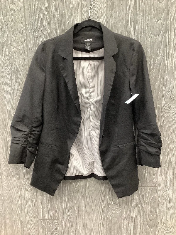 Blazer By Clothes Mentor In Black, Size: L Laid