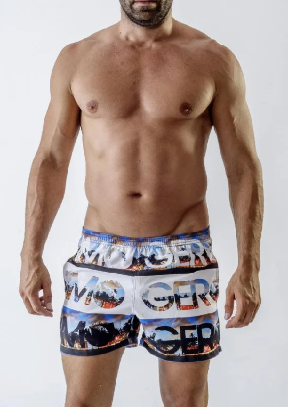 Men Swimming Shorts 1721p1 Cozy Men's Sherpa