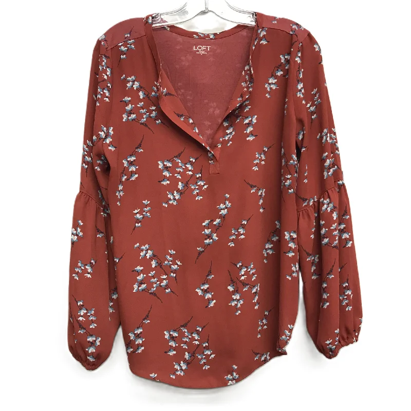 Top Long Sleeve By Loft In Floral Print, Size: S Modern Men's Tech