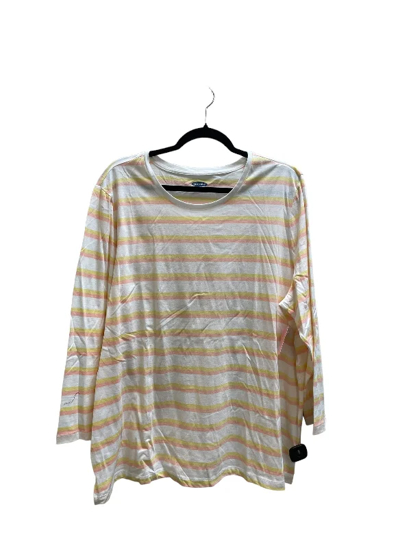 Top Long Sleeve By Old Navy In Striped Pattern, Size: Xxl Laid