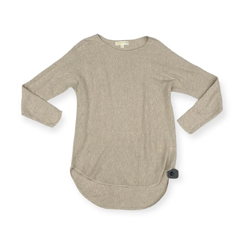 Top 3/4 Sleeve By Michael By Michael Kors In Tan, Size: S Refined Men's Hand