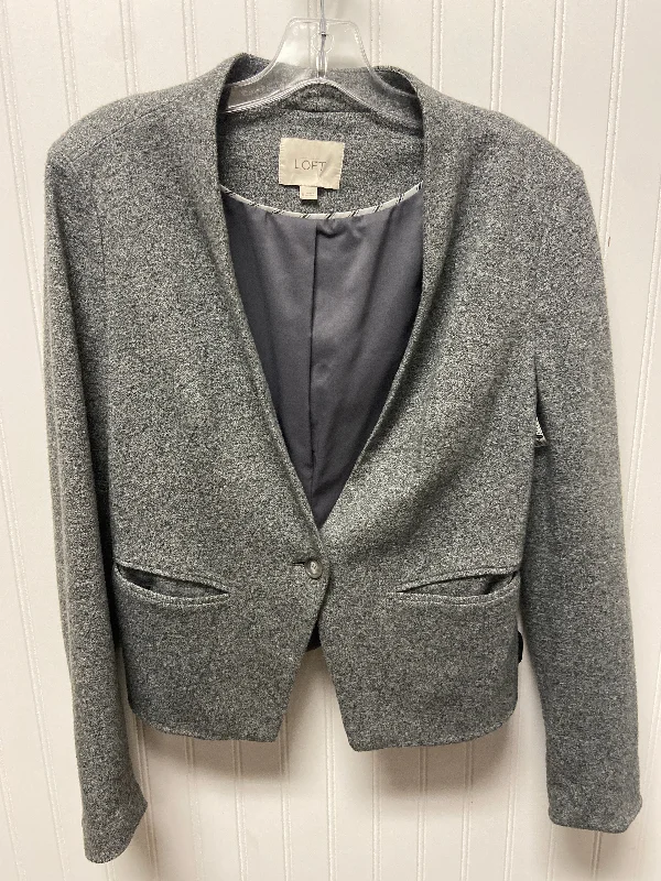 Blazer By Loft In Grey, Size: M Masculine Men's Thick