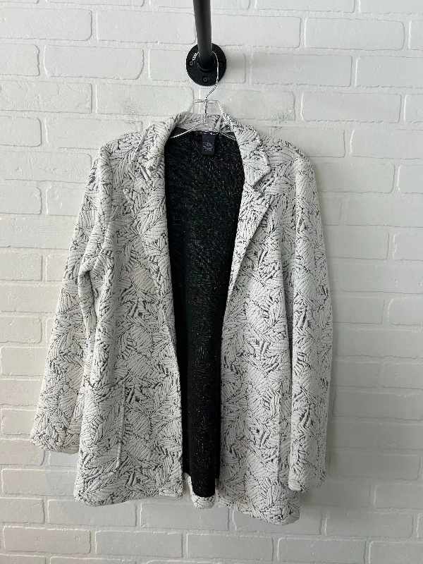 Blazer By Chelsea And Theodore In Grey & White, Size: S Unique Men's Patch