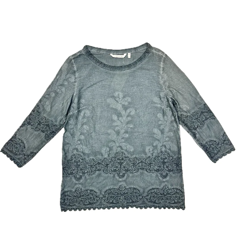 Top Long Sleeve By Soft Surroundings In Grey, Size: M Lumberjack