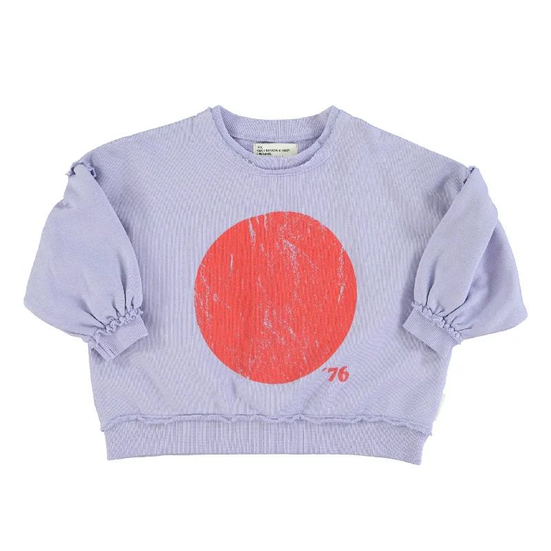 SS24.FLP2402-Lavender W/ Red Circle Print Artistic Men's Avant
