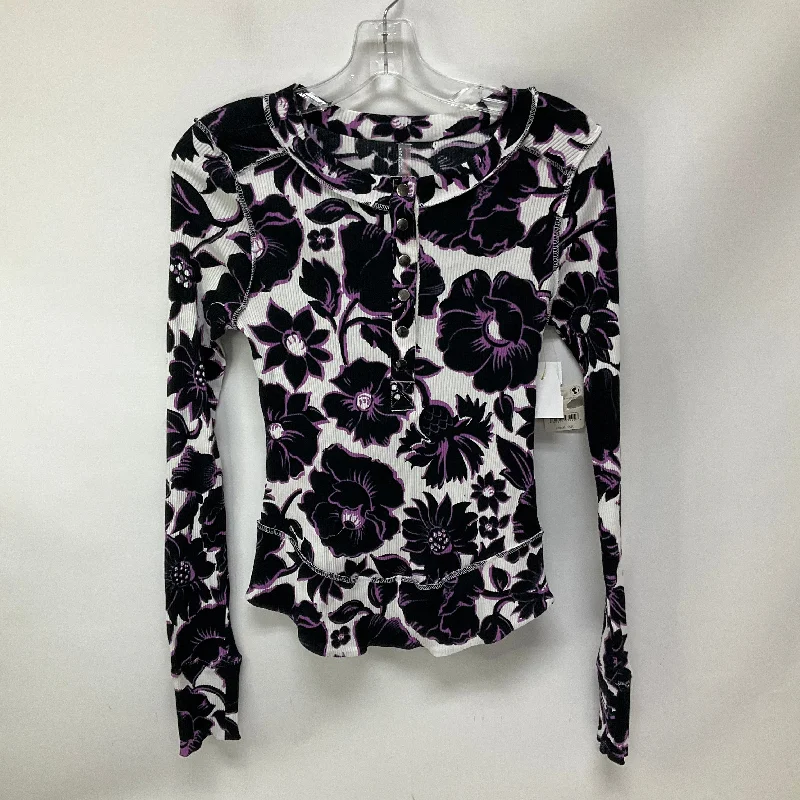 Top Long Sleeve By Free People In Multi-colored, Size: S Organic
