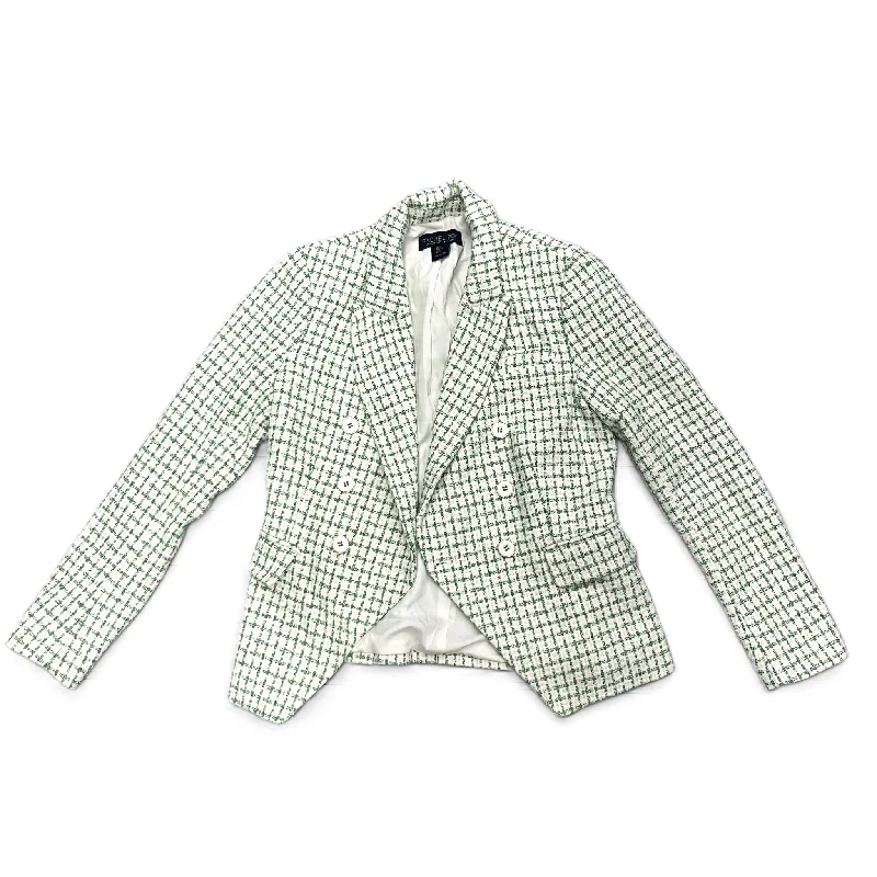 Blazer By Rachel Zoe In Green & White, Size: S Confident Men's Power