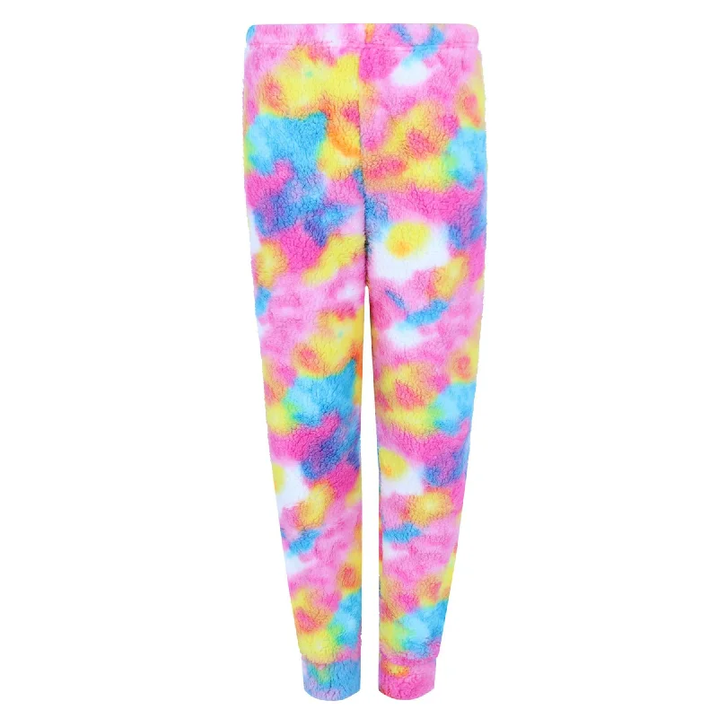 Girl's Watercolor Sherpa Lounge Pant Dynamic Men's Moto