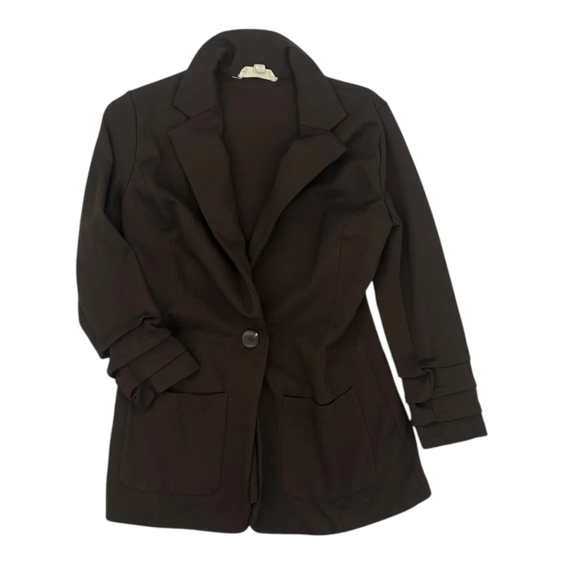 Blazer By Clothes Mentor In Brown, Size:Xs Casual Men's Loose