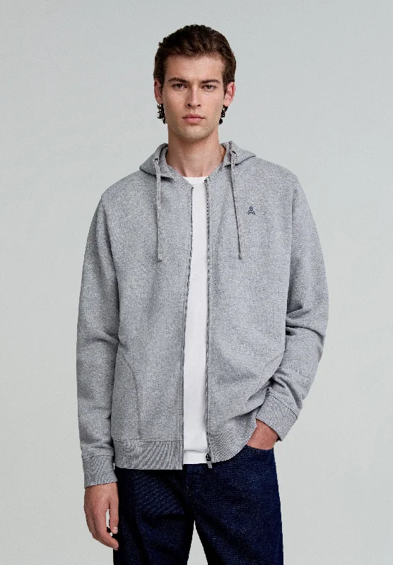 HOODIE WITH CONTRAST SKULL Organic