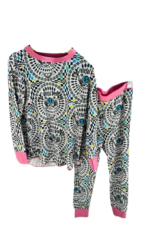 Kid's Grateful Dead Bamboo Thermal Set In Pink Stylish Men's Tropical 