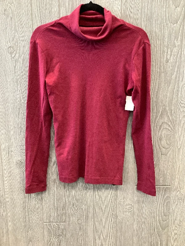Top Long Sleeve By Eddie Bauer In Red, Size: S Polished Men's Silk