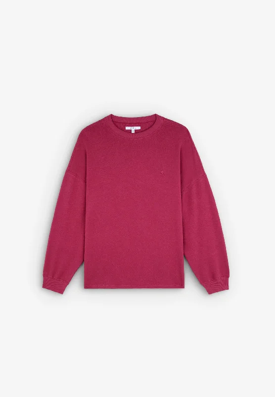 SWEATSHIRT WITH MATCHING Long sleeves with gathering detail.EMBROIDERED SKULL Traditional Men's Country