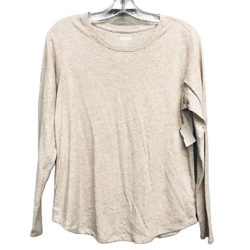 Top Long Sleeve Basic By Old Navy In Beige, Size: S Adventure