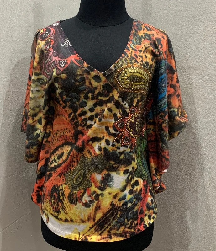 Slit Shoulder Batwing Top (4/28) Refined Men's European