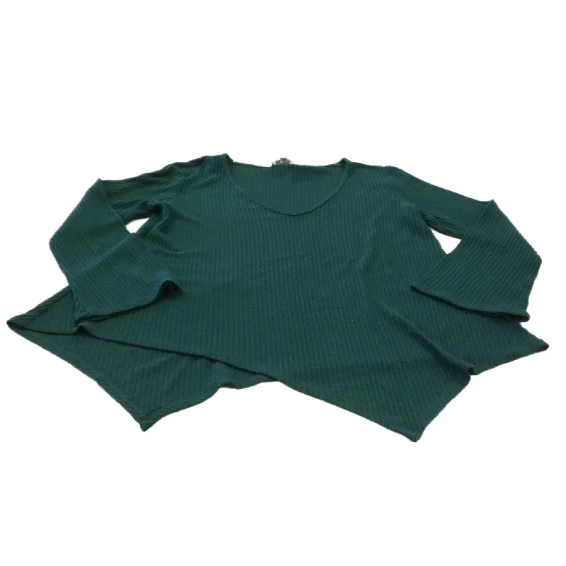 Top Long Sleeve By Chenault In Green, Size: S Cool Men's Skate