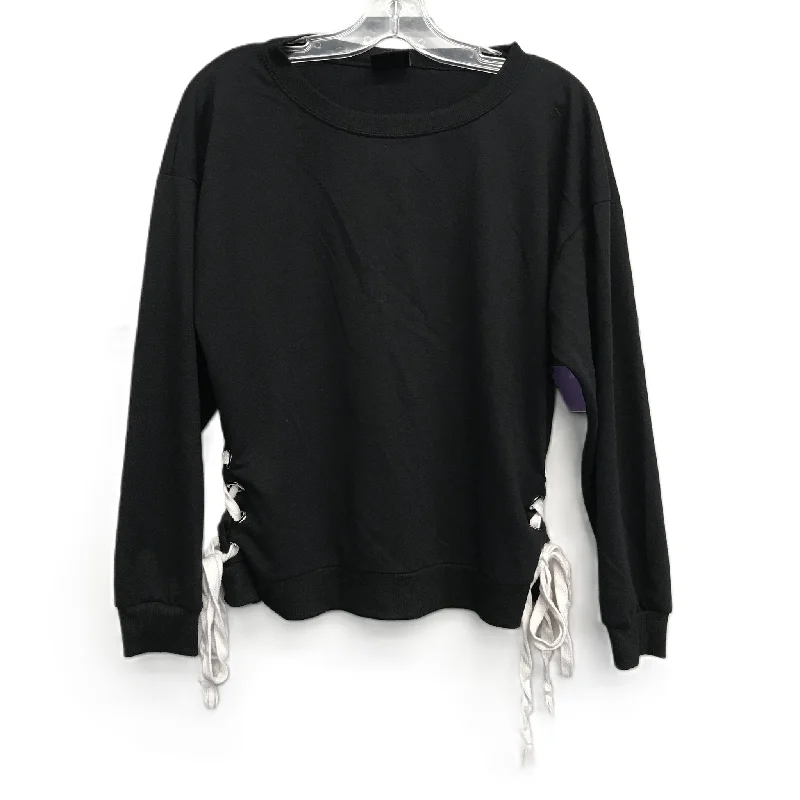 Top Long Sleeve By Coco Limon  In Black, Size: L Stylish Men's Tropical 