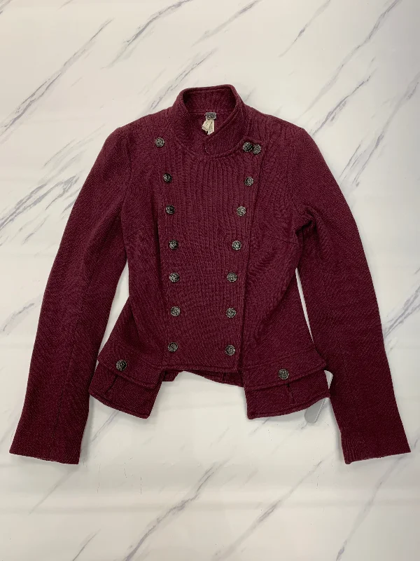 Blazer By We The Free In Maroon, Size: 6 Beach