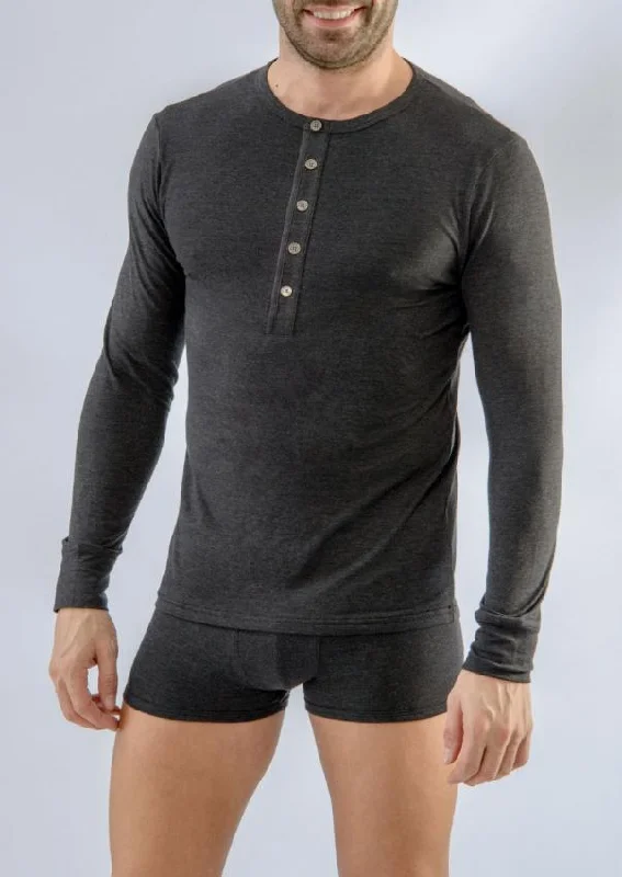 Men T-shirt long sleeve 1667t6 Cozy Men's Winter