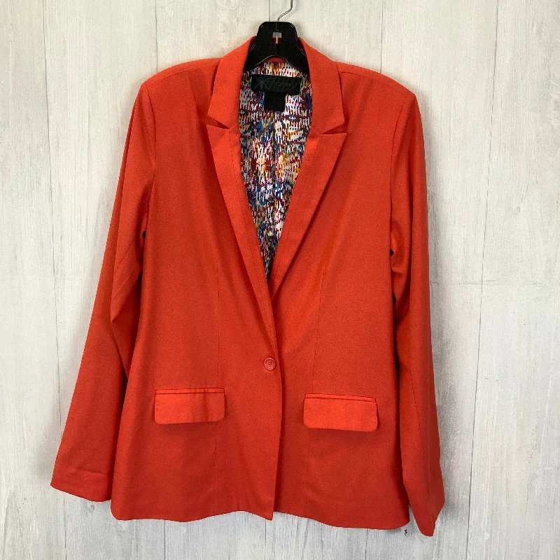 Blazer By Clothes Mentor In Orange, Size: L Dynamic Men's Glow