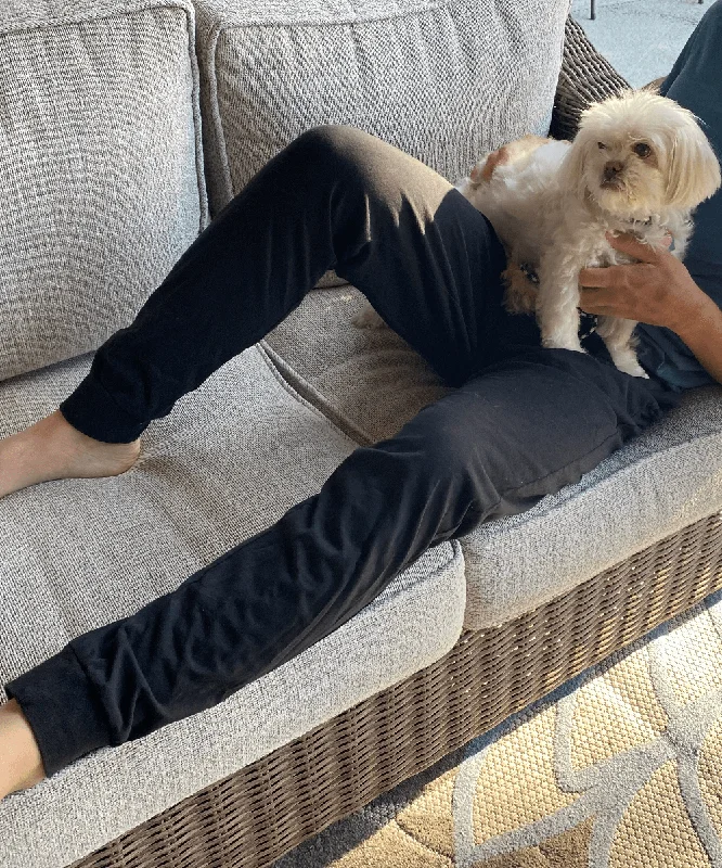 NEW, Short Men's Jogger Sleep Pant , 100% Cotton Jersey Knit Pajama Bottom Refined Men's European