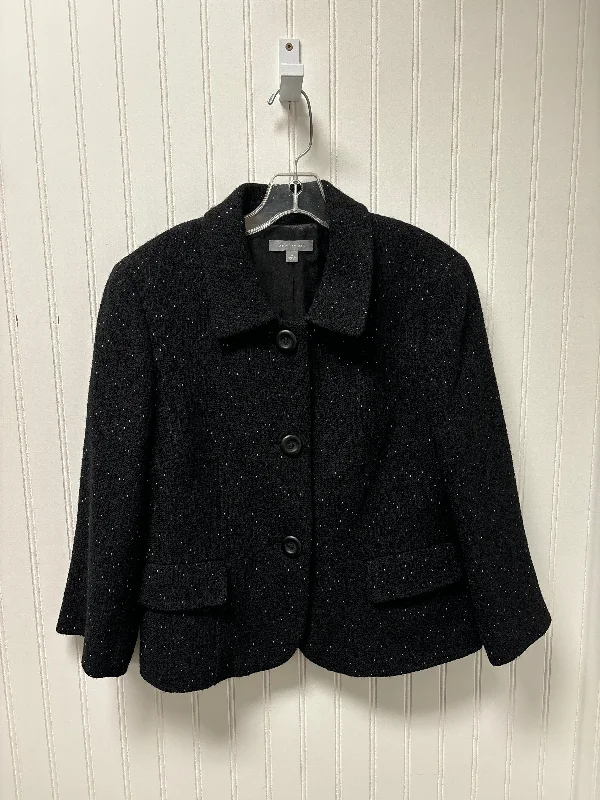 Blazer By Ann Taylor In Black, Size: M Elegant Men's Cashmere