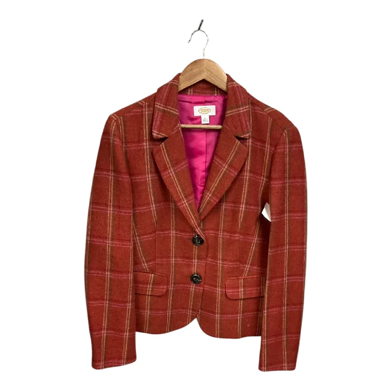 Blazer By Talbots In Plaid Pattern, Size: 16 Confident Men's Power