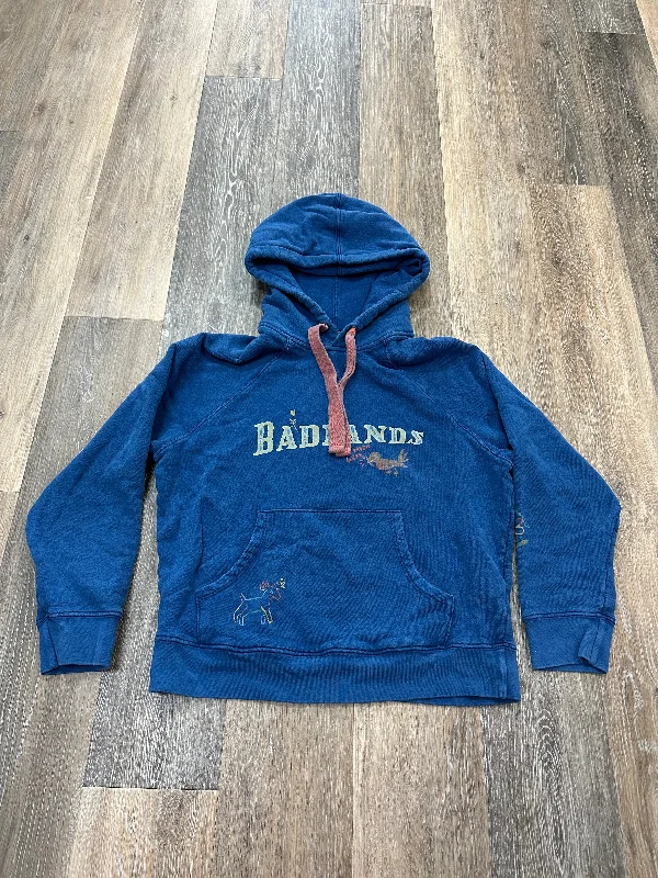 Blue Sweatshirt Designer Mother, Size S Beach