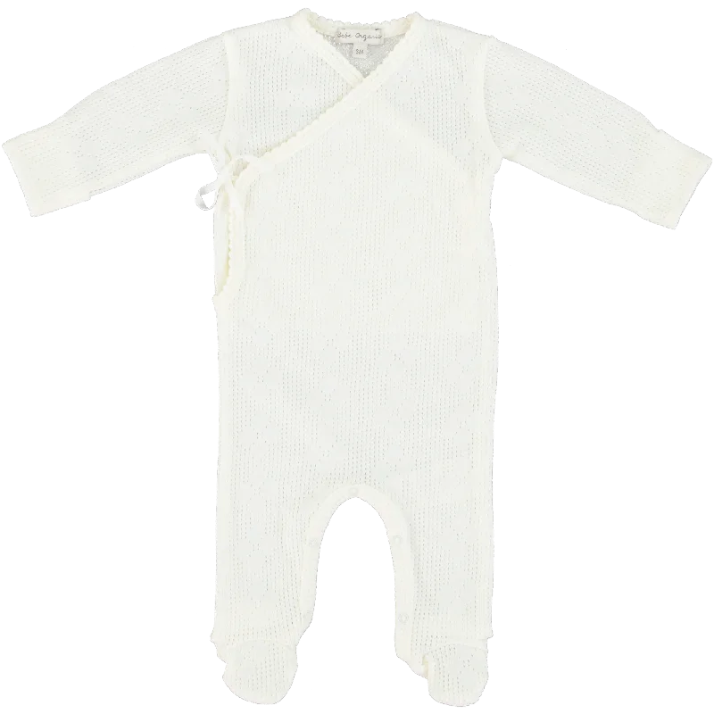 Bebe Organic Blooms Wrap Overall Pearl Elegant Men's Formal 