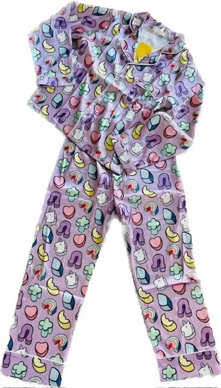 Kids Loungewear Set In Lucky Charms Sharp Men's Italian