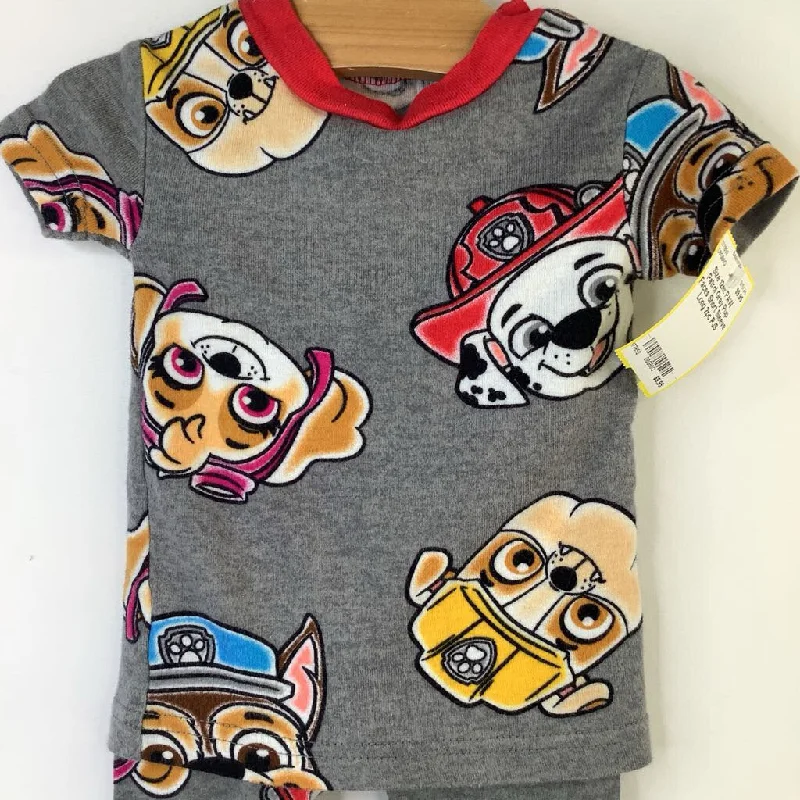 Size 12m: PAW Patrol Grey Pup Faces Short Sleeve Long 2pc PJS Gym