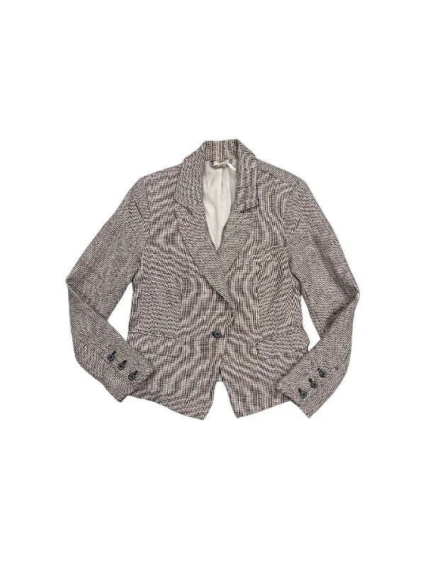 Blazer By Free People In Plaid Pattern, Size: Xs Earthy Men's Hemp