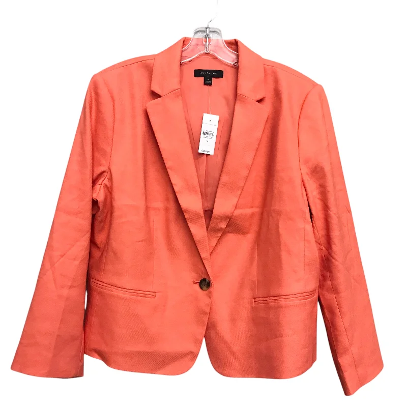Blazer By Ann Taylor In Orange, Size:L Casual Men's Short