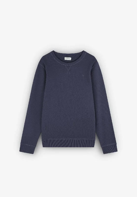 BASIC SWEATSHIRT WITH EMBROIDERED SKULL Gym