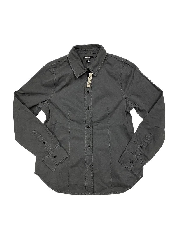 Top Long Sleeve By Madewell In Grey, Size: 6 Cclassic Men's Tweed