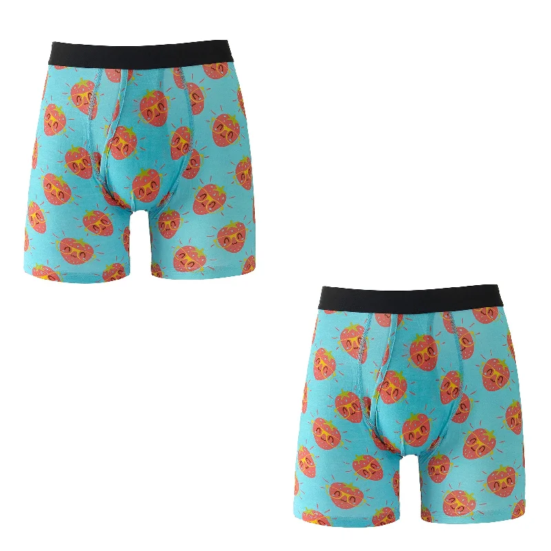 Matchmaker - Boxer/Boxer - Strawberries Trendy Men's Oversized