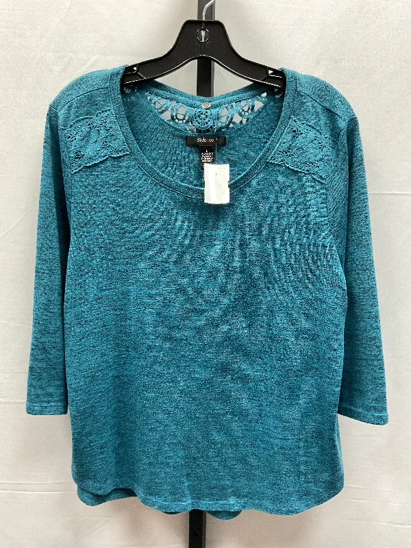 Top Long Sleeve By Style And Company In Blue, Size: L Classic Men's Pin