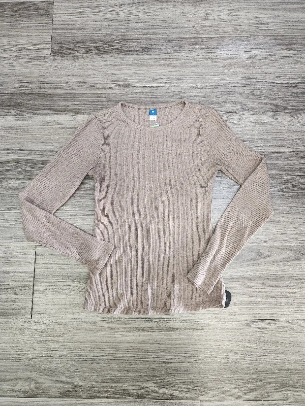 Top Long Sleeve By Old Navy In Brown, Size: Xs Bold Men's Animal