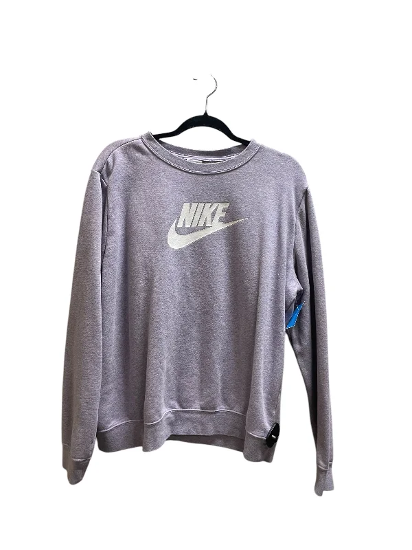 Sweatshirt Crewneck By Nike Apparel In Purple, Size: Xl Stylish Men's Neon
