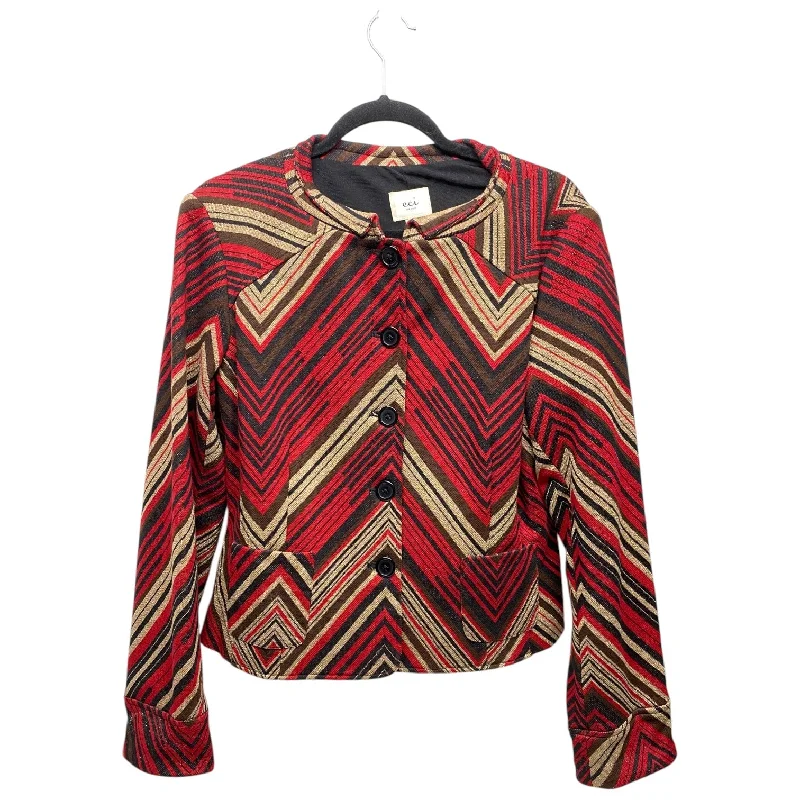 Blazer By Eci In Gold & Red, Size: L Elegant Men's Cashmere