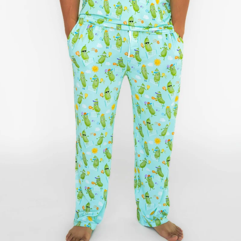 Pickle Power Men's Pajama Pants Unique Men's Upcycled