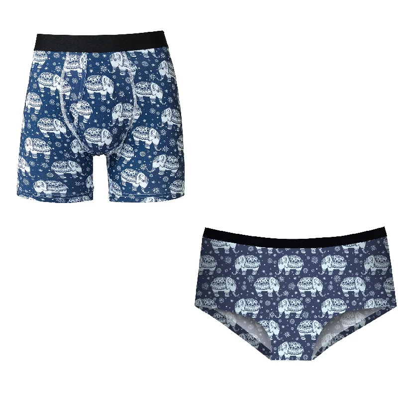 Matching Pairs Cheeky/Boxer - Peanut Dapper Men's 1920S