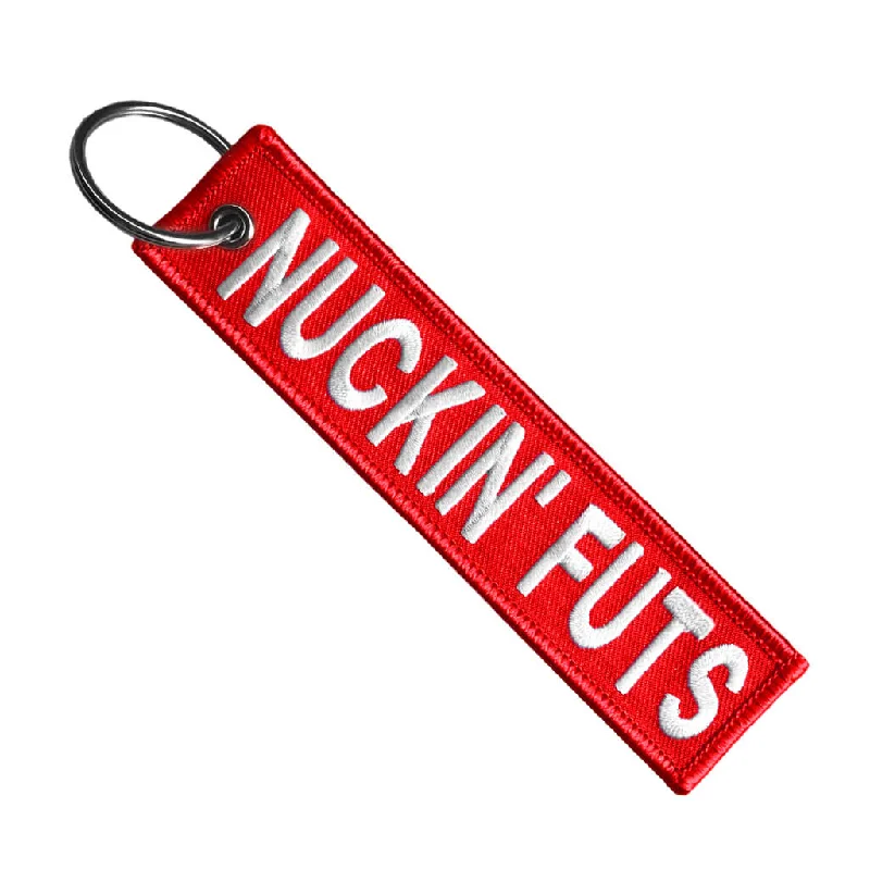 Motorcycle Key Chain - Nuckin Futs Red Modern Men's Tech