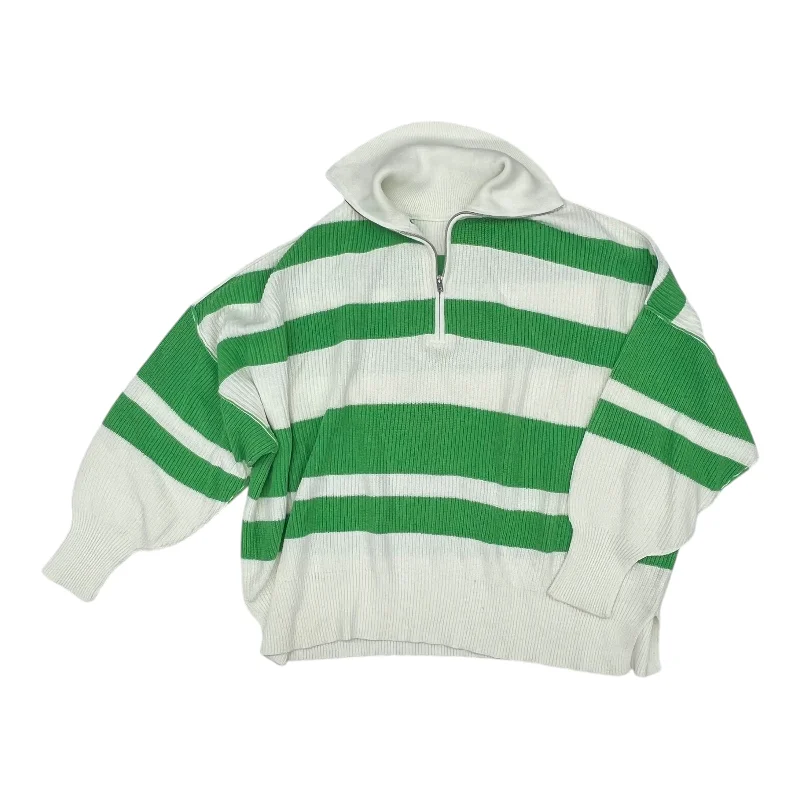 Sweatshirt Collar By Aerie In Green & White, Size:Xxl Dynamic Men's Glow