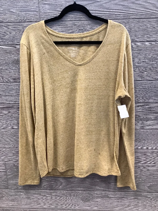 Top Long Sleeve By Sonoma In Yellow, Size: Xl Elegant Men's Formal 