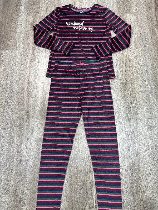 Pajamas 2pc By Cuddl Duds In Striped Pattern, Size: S Confident Men's Power